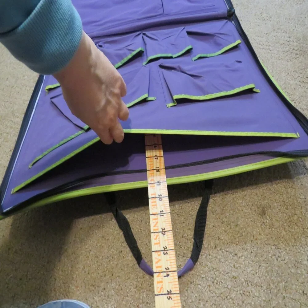 Purple Portfolio Art Storage BAG for Posters with pockets 5 LBS EMPTY
